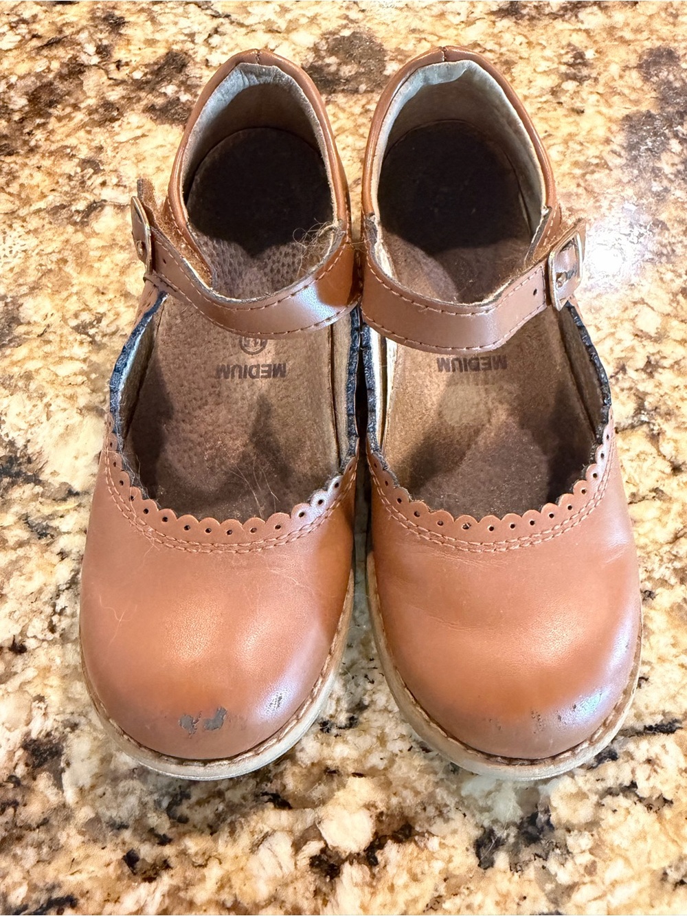FootMates Brown Mary Jane Dress Shoes for Kids